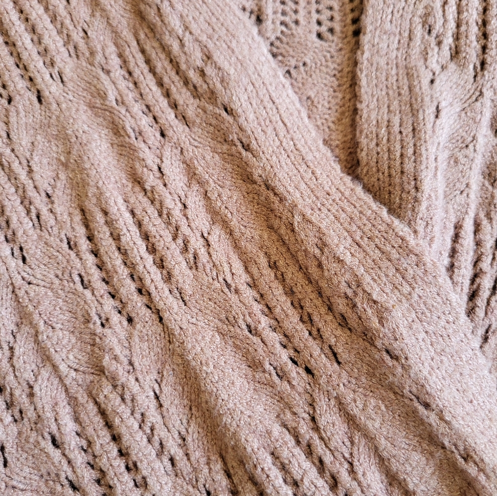 Tan Wrap Sweater - Picture 4 of 5